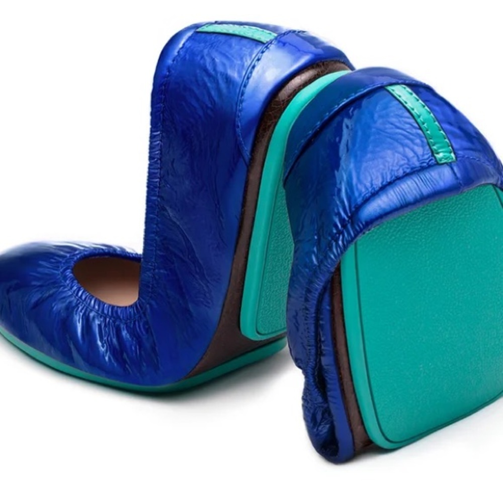 Tieks Vibrant Blue and Teal Flats